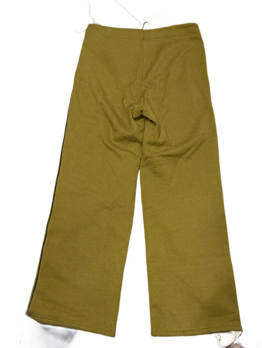 Veneda Carter Los Angeles Green Wide leg Sweat pants Drawstring Cotton M/L x35